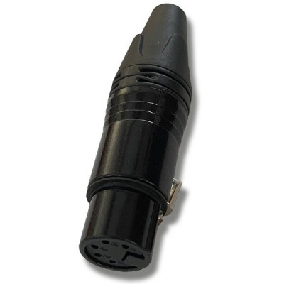 Разъем XLR, 5Pin, черный (Female) D1016-F Разъем XLR, 5Pin, черный (Female) D1016-F