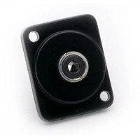 Панельный аудио разъем 3.5мм, stereo, B1003B-black Панельный аудио разъем 3.5мм, stereo, B1003B-black