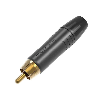 Разъем под пайку, RCA (black) TR045