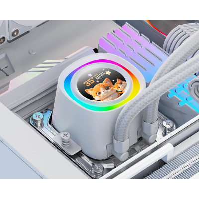 Водяное охлаждение для процессора ID-COOLING FX360 LCD WHITE Водяное охлаждение для процессора ID-COOLING FX360 LCD WHITE