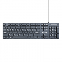 Клавиатура Wintek WS-KB-123, USB, рус/англ/каз, 1.5 м, чёрная