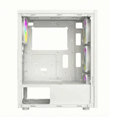 Корпус Wintek Magic L204-W-M TG, ATX/Micro ATX, USB1*3.0/1*2.0, 0.45mm, 4*12cm FRGB fan, White