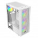Корпус Wintek Magic L204-W-M TG, ATX/Micro ATX, USB1*3.0/1*2.0, 0.45mm, 4*12cm FRGB fan, White