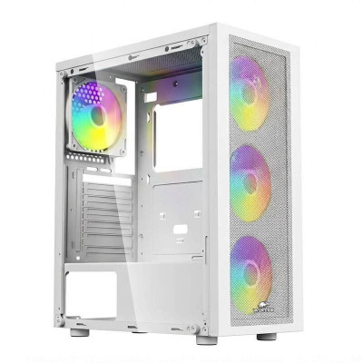 Корпус Wintek Magic L204-W-M TG, ATX/Micro ATX, USB1*3.0/1*2.0, 0.45mm, 4*12cm FRGB fan, White