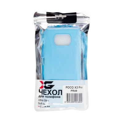Чехол для телефона X-Game XG-PR49 для POCO X3/X3 Pro TPU Голубой Чехол для телефона X-Game XG-PR49 для POCO X3/X3 Pro TPU Голубой
