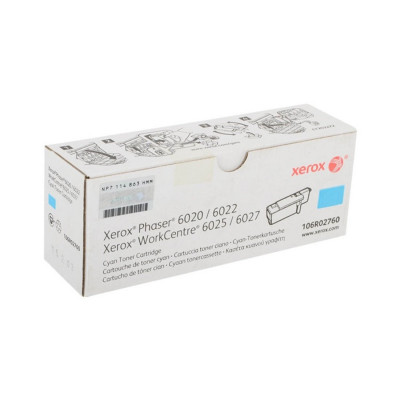 Тонер-картридж стандартной емкости Xerox 106R02760 (голубой) Тонер-картридж стандартной емкости Xerox 106R02760 (голубой)