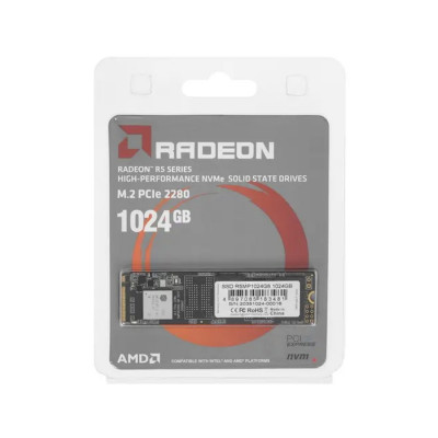 Твердотельный накопитель SSD AMD Radeon R5MP1024G8 1024GB M.2 NVMe PCIe 3.0x4 Твердотельный накопитель SSD AMD Radeon R5MP1024G8 1024GB M.2 NVMe PCIe 3.0x4
