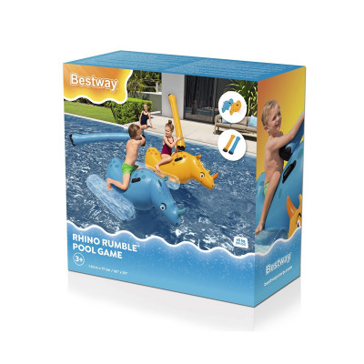 Надувная игрушка Bestway 41522 в виде носорога для плавания (2 шт в наборе) Надувная игрушка Bestway 41522 в виде носорога для плавания (2 шт в наборе)