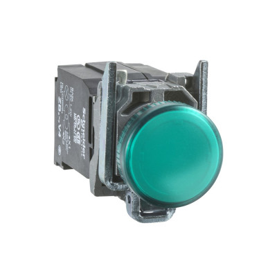 Сигнальная лампа SE XB4BVM3 22мм зелёная 230-240В Сигнальная лампа SE XB4BVM3 22мм зелёная 230-240В