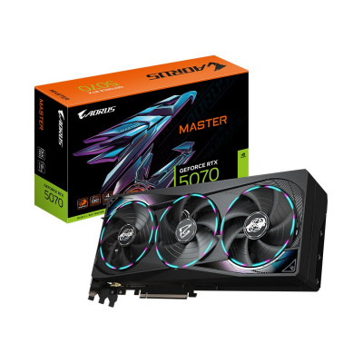 Видеокарта Gigabyte (GV-N5070AORUS M-12GD) RTX5070 AORUS MASTER 12G Видеокарта Gigabyte (GV-N5070AORUS M-12GD) RTX5070 AORUS MASTER 12G