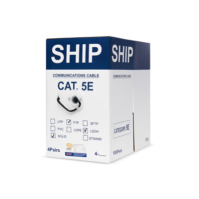 Кабель сетевой SHIP D176-P Cat.6 FTP 30В LSZH Кабель сетевой SHIP D176-P Cat.6 FTP 30В LSZH