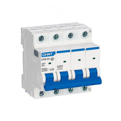 Автоматический выключатель CHINT NXB-63S 4P 50A C 4,5kA Автоматический выключатель CHINT NXB-63S 4P 50A C 4,5kA