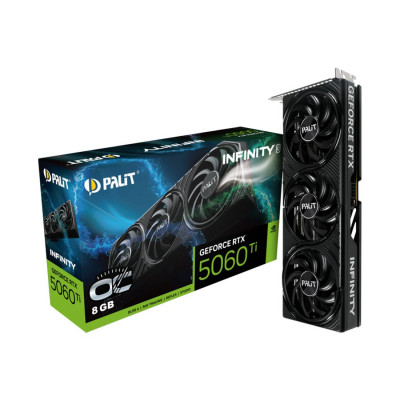 Видеокарта PALIT RTX5060Ti INFINITY 3 OC 8GB (NE7506TS19P1-GB2062S) Видеокарта PALIT RTX5060Ti INFINITY 3 OC 8GB (NE7506TS19P1-GB2062S)