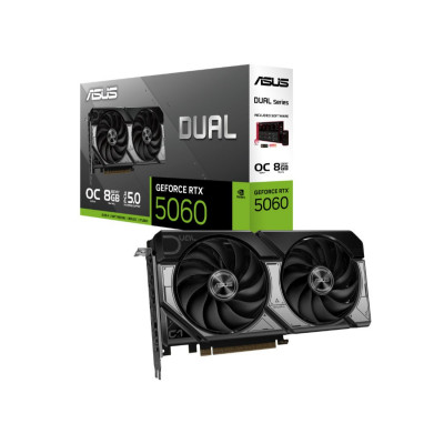 Видеокарта ASUS (DUAL-RTX5060-O8G) Dual RTX5060 OC Edition 8GB GDDR7