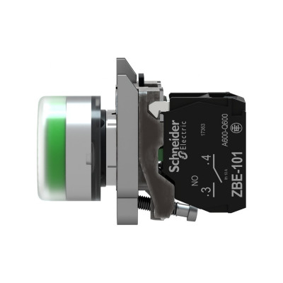 Кнопка SE XB4BP31 22мм зелёная Кнопка SE XB4BP31 22мм зелёная