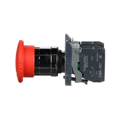 Кнопка аварийного останова SE XB4BS8445 22 мм с возвратом Кнопка аварийного останова SE XB4BS8445 22 мм с возвратом
