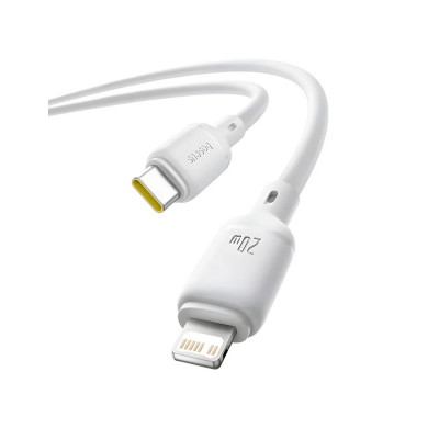 Интерфейсный кабель Baseus Silky Type-C to iP 20W 2m White (P10377700213-01)