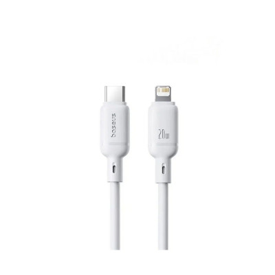 Интерфейсный кабель Baseus Silky Type-C to iP 20W 2m White (P10377700213-01)