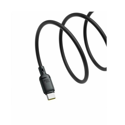 Интерфейсный кабель Baseus Silky USB to Type-C 100W 2m Black (P10377703113-01)