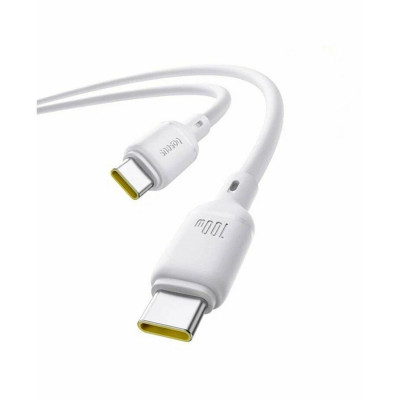 Интерфейсный кабель Baseus Silky Type-C to Type-C 100W 2m White (P10377704213-01)