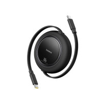 Интерфейсный кабель Baseus Free2Pull Mini USB-C to USB-C 100W 2m Black (P10364500113-01)