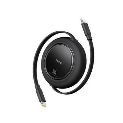 Интерфейсный кабель Baseus Free2Pull Mini USB-C to USB-C 100W 2m Black (P10364500113-01)
