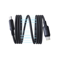 Интерфейсный кабель Baseus PicoGo Magnetic USB-C to USB-C 240W Black (P10376800121-00)