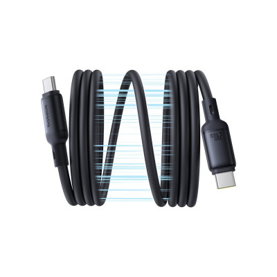 Интерфейсный кабель Baseus PicoGo Magnetic USB-C to USB-C 240W Black (P10376800121-00)