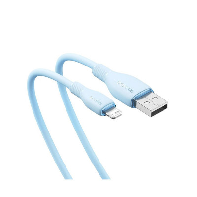 Интерфейсный кабель Baseus Pudding USB to iP 2.4A 1.2m Blue(P10355700311-B1)