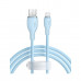Интерфейсный кабель Baseus Pudding USB to iP 2.4A 1.2m Blue(P10355700311-B1)