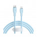 Интерфейсный кабель Baseus Pudding Type-C to iP 20W 2m Blue (P10355701311-B2)