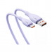 Интерфейсный кабель Baseus Pudding Series USB to Type-C 100W 1.2m Purple (P10355703511-B1)