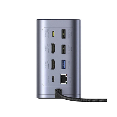 Док-станция Baseus NU1 Air Spacemate 12-in-1 Grey (B00568103813-00)