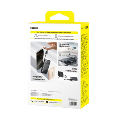 Портативный внешний аккумулятор Baseus EnerFill FC11 10000mAh 22.5W Black (E0027R04)