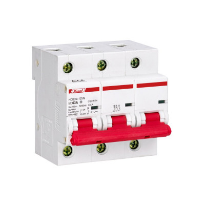Автоматический выключатель Himel HDB3w-125 3Р 125А С 10кА Автоматический выключатель Himel HDB3w-125 3Р 125А С 10кА