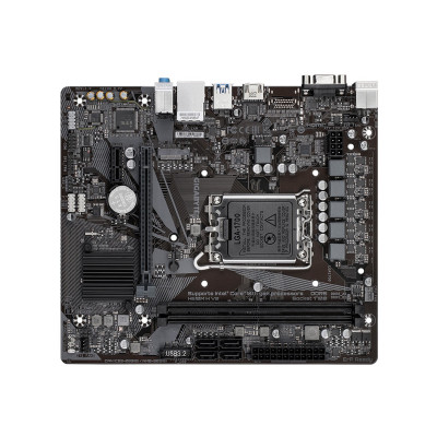 Материнская плата GIGABYTE H610M H V2, LGA1700, H610, 2xDDR5, PCIe4.0, D-SUB+HDMI, M.2, mATX