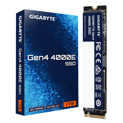 Твердотельный накопитель SSD 1000Gb PCIe4.0x4 GIGABYTE G440E1TB, NVMe1.4, M.2 2280, R4000/W3900