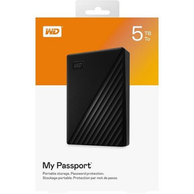 Внешний жесткий диск 5Tb WD My Passport WDBPKJ0050BBK-WESN Black USB 3.1 Внешний жесткий диск 5Tb WD My Passport WDBPKJ0050BBK-WESN Black USB 3.1