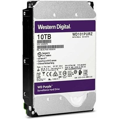 Жёсткий диск HDD 10 Tb SATA 6Gb/s Western Digital Purple WD102PURZ 3.5
