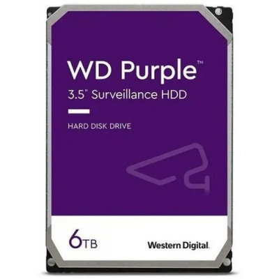 Жёсткий диск HDD 6 Tb SATA 6Gb/s Western Digital Purple WD64PURZ 3.5