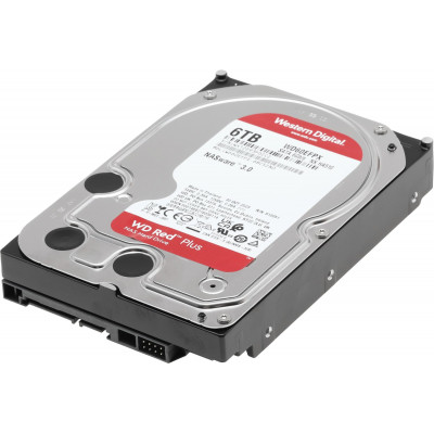 Жесткий диск HDD 6 Tb SATA 6Gb/s Western Digital Red Plus WD60EFPX 3.5” 5640rpm 256MB
