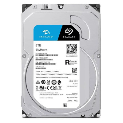 Жесткий диск HDD 8 Tb SATA 6Gb/s Seagate SkyHawk ST8000VX010 3.5” 256MB cache