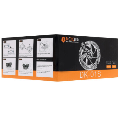 Кулер для процессора ID-Cooling DK-01S, S1200/115x/AMD, 65W, 8cm fan, 2200rpm, 28.7CFM, 3pin
