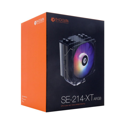 Кулер для процессора ID-Cooling SE-214-XT ARGB, S1700/1200/115x/AMD, 180W, 12cm, 500-1500rpm, 4pin