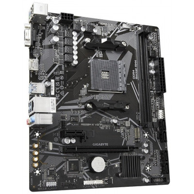 Материнская плата GIGABYTE A520M-K-V2, AM4, A520, PCIe16x, PCIe,D-SUB+HDMI, GLAN, 4SATA, 2DDR4, MATX