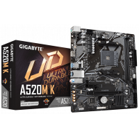 Материнская плата GIGABYTE A520M-K-V2, AM4, A520, PCIe16x, PCIe,D-SUB+HDMI, GLAN, 4SATA, 2DDR4, MATX