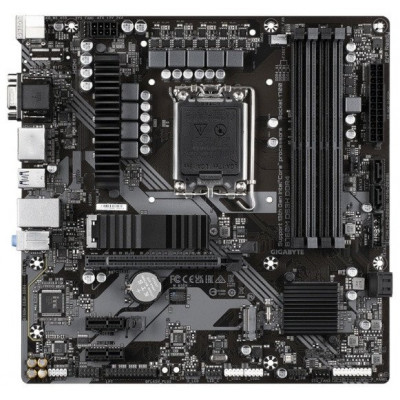 Материнская плата GIGABYTE B760M DS3H DDR4, LGA1700, B760, PCI-Ex16, D-SUB+HDMI+2xDP, 2xM.2, 4xSATA