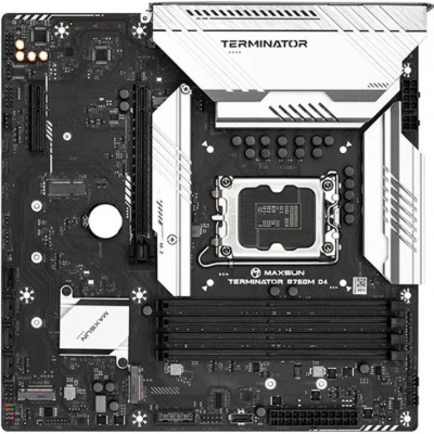 Материнская плата MaxSun Terminator B760M D4, LGA1700 B760, 4xDDR4 4xSATA 3xM.2 HDMI+DP mATX