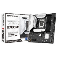 Материнская плата MaxSun Terminator B760M D4, LGA1700 B760, 4xDDR4 4xSATA 3xM.2 HDMI+DP mATX