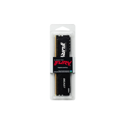 Модуль памяти Kingston Fury Beast KF432C16BB/8 DDR4 DIMM 8Gb 3200 MHz CL16 Модуль памяти Kingston Fury Beast KF432C16BB/8 DDR4 DIMM 8Gb 3200 MHz CL16